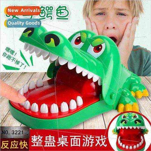 Large crocodile be finger toys shark teeth pulling game bing