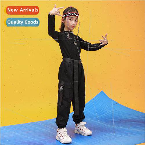 Girls Hip Hop Set Dance Clothes Girls Walking Permance Cloth