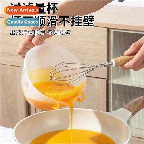 Egg Strainer Cup Scale Measuring CupPlastic Mixing BowlLarge
