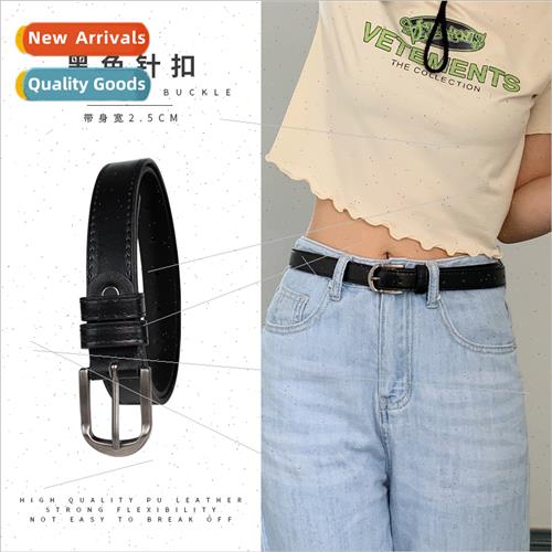 Ladies belt one-stop new PU leather belt female casual fashi
