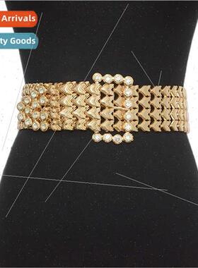 Ladies Belt Women Casual Atmosphere Metal Hollowing Belt Rhi