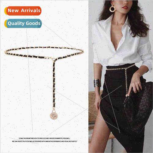Love round beads small perfumed metal chain belt braided wai