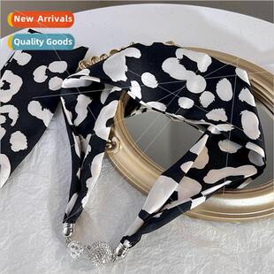 French hair ribbon scarf diamonds magnetic multi-purpose sat