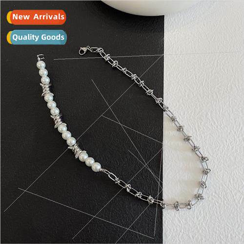 New thorn design pearl knot chain handmade set fashion colla