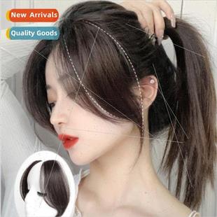 natural center bangs head women ehead Eight trace