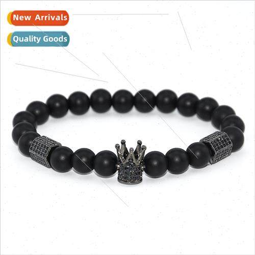 New Crown Micro Zirconia Bracelet 6 Rows Hexagonal Copper Se