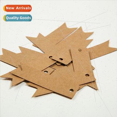 100pcs  kraft dovetail small tag card word mood card handmad