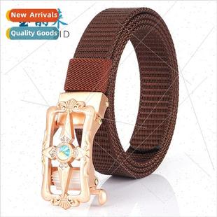 nylon automatic buckle ladies toothless belt casua years