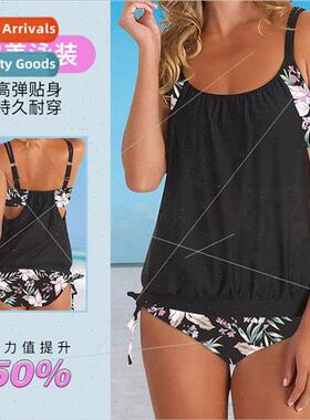 Europe upscale swimsu women 2023 summer new printing conserv