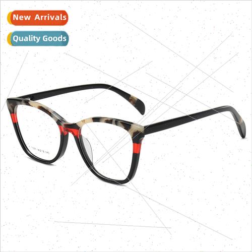 new cat eye multi-color eyeglasses frame female plate Europe