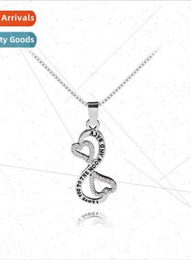 Europe new letter I love you to moon back love diamond penda