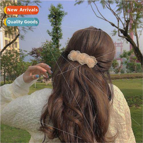 Camellia hair clips super fairy summer new flowers back head