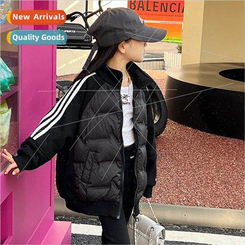 Childrens down jacket girls short 2023 winter clothing middl