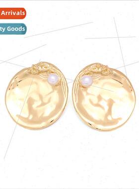 retro exaggerated bump texture earrings personalized irregul