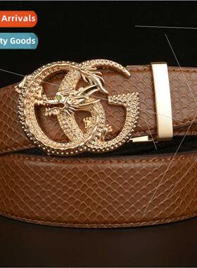 Fashion G Dragon Automatic Buckle Men Belt Belt Casual Cowhi