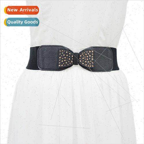 Autumn new women belt simple versatile elastic elastic waist