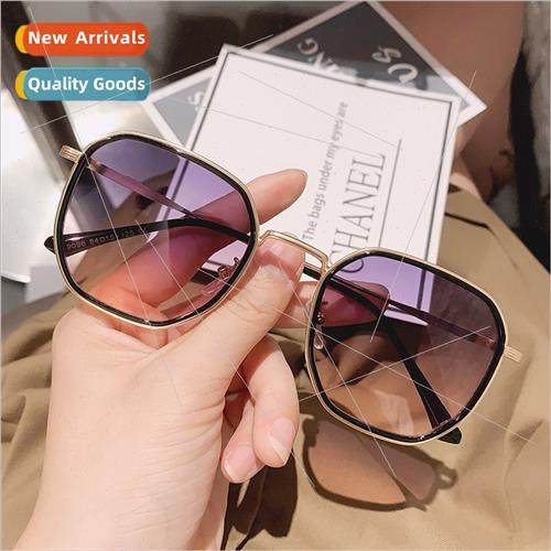 New round face thin sunglasses anti-ultraviolet retro Korean