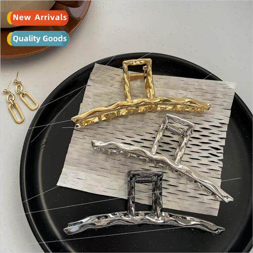 Grab Clip Girl Gentle Back Head Metal Plate Hair Clip mple S