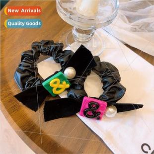 leather cute French vacation band black hair Hawaiian girl