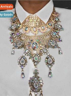 Europe court vintage long necklace ethnic sense runway super