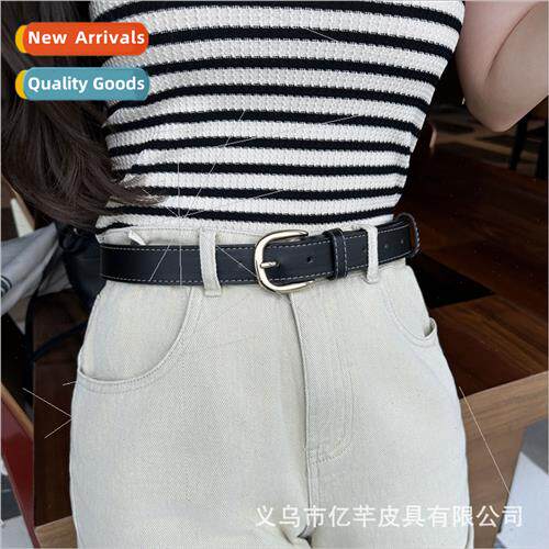 New half oval buckle ladies belt female jeans decorative bel