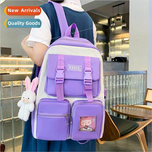 Four sets backpack college large capacy lightweight shoulder