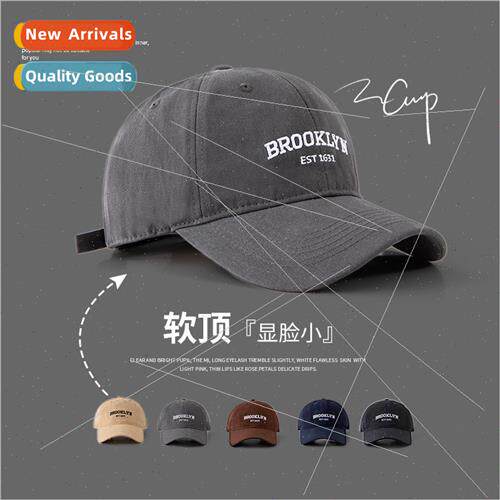 Korean  tide new canvas baseball cap men women wide brim sho