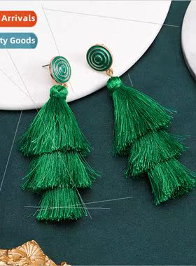 Europe Irish St. Patrick Earrings Classic Green Festival Han