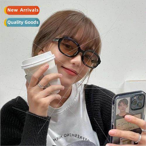 Korea comtable simple retro teal sunglasses female fashion a