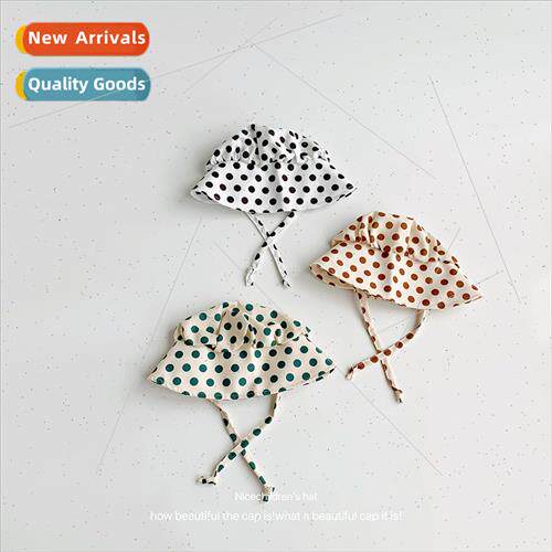 Spring summer children sun hat children polka dot thin cute