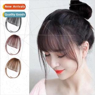 piece wig fluffy invisible flush air natural bangs