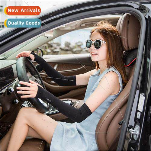 New ice silk sleeve summer sunscreen sleeve sets men women d