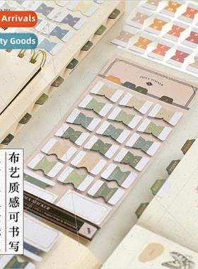 Vintage Index Stickers Stamping Fabric Texture Set Wrable Bo