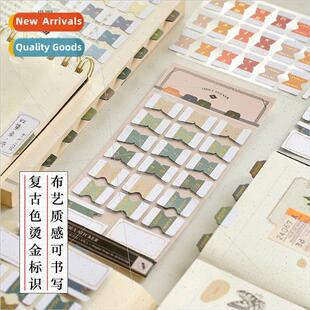 Vintage Index Stickers Stamping Fabric Texture Set Wrable Bo