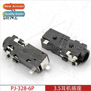 328 chip headphone headphon pin socket six 3.5mm