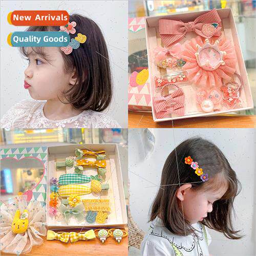 Children hair clips 2021 new summer girls hair cards hair bo