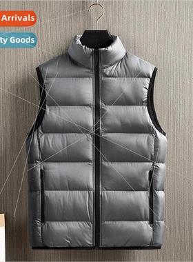 Standing collar vest down cotton undershirt fall winter men