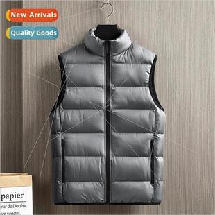 Standing collar vest down cotton undershirt fall winter men