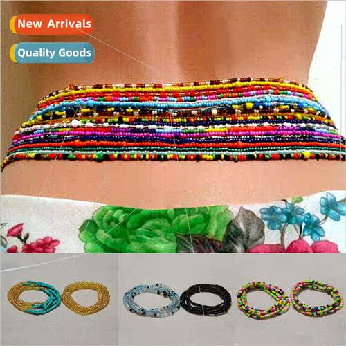 Europe Simple Double Layer Handmade Beaded Body Chain Hundre