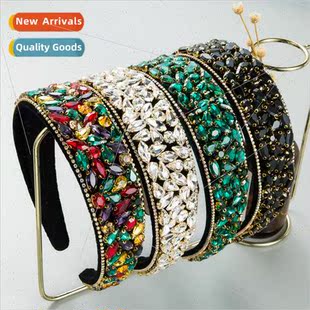 diamond headband female Hair sense heavy senior hair bands