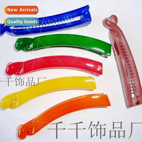 Jelly color small size large banana clip Nut clip One-piece