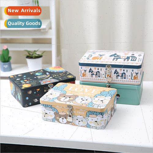 Cosmetic organizer lock storage box small box desktop lock r