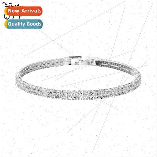 Korean Fashion Bridal Bracelet Claw Chain Double Row Sparkli