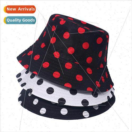 dot fisherman cap black whe polka dot sun visor pot hat prin
