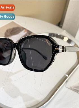 Retro black small frame sunglasses female tide insTR90 sunsh