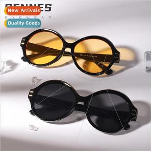 sunglasses frame ins women UV40 New fashion round