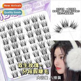 Segmented False Upper New Rose Zodiac Double Eyelash