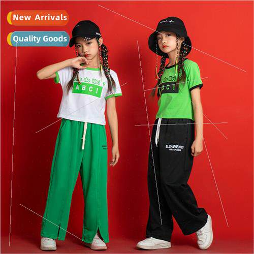Childrens permance clothing set dance su children hip hop cl