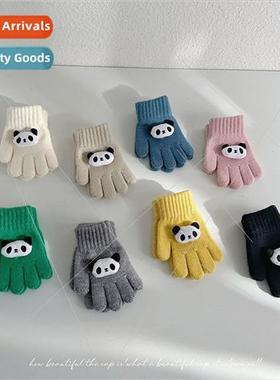 Children fall winter five-finger gloves baby winter warm glo