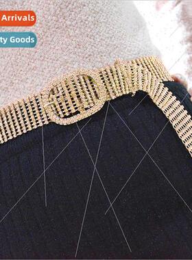 New elegant ladies belt fashion rhinestone waist chain xury